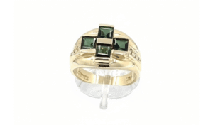 Green Tourmaline dimonds